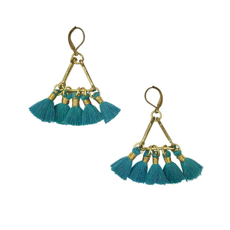 Lola Fan Earrings | Artisan Made India Women's Co-op