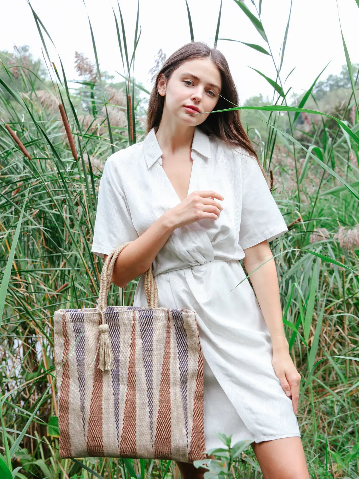 Maja Jute Tote Bag | Artisan Handmade KORISSA