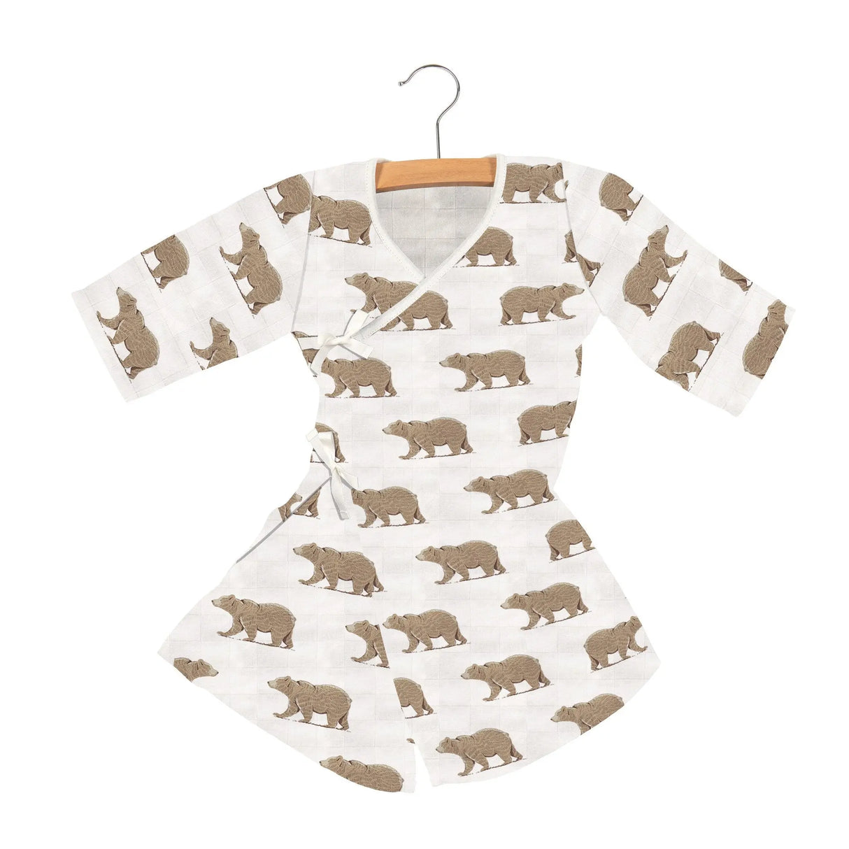 Mini Wrap Dress | Bamboo Muslin - Goodnight Bear Newcastle Classics