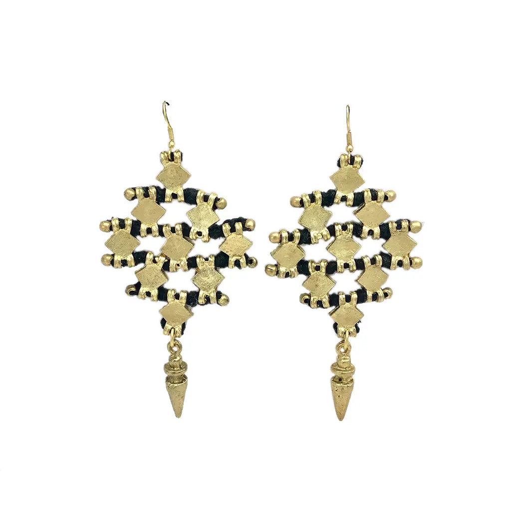 Nadu Tribal Earrings India Women's Co-op