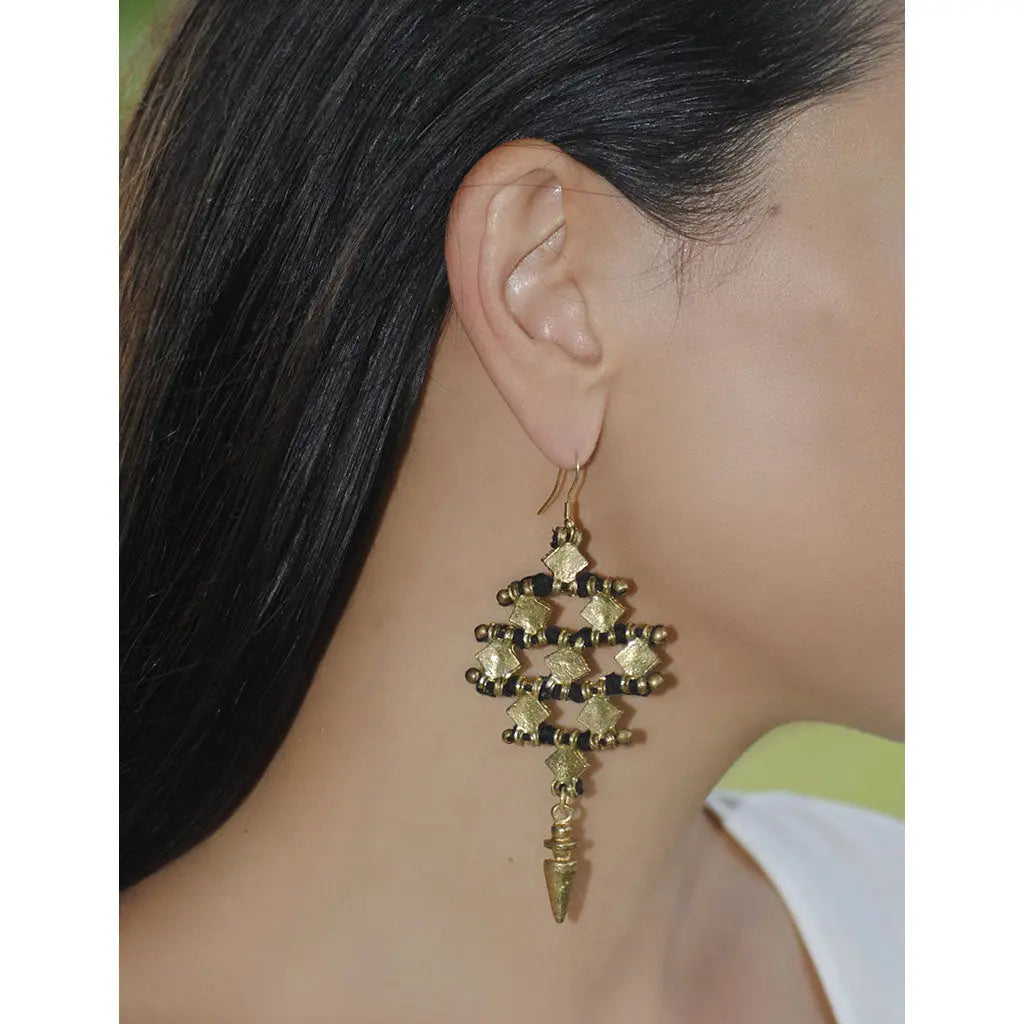 Nadu Tribal Earrings India Women's Co-op