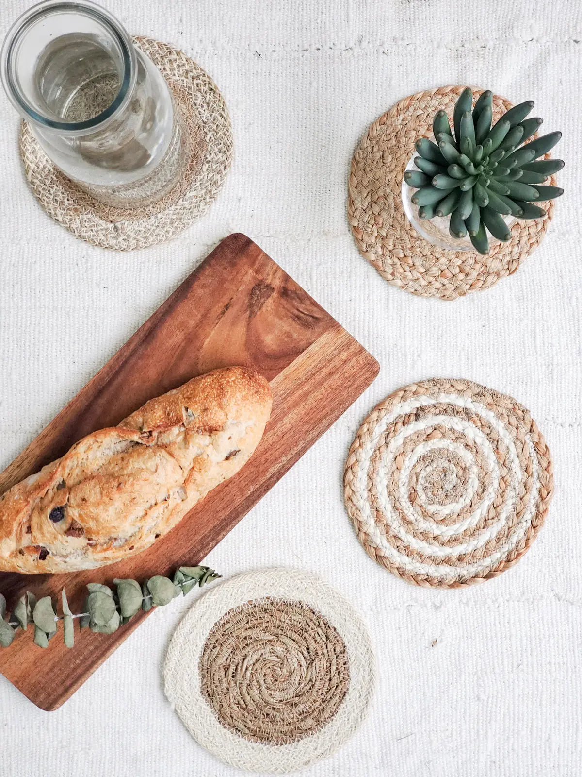 6" Coaster Trivet with Green Pouch