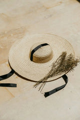 Natural Wide Brim Hat | Handmade in Bali Pink Haley