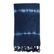 Navy Tie Dye Turkish Towel | 100% Natural Fibers SLATE + SALT