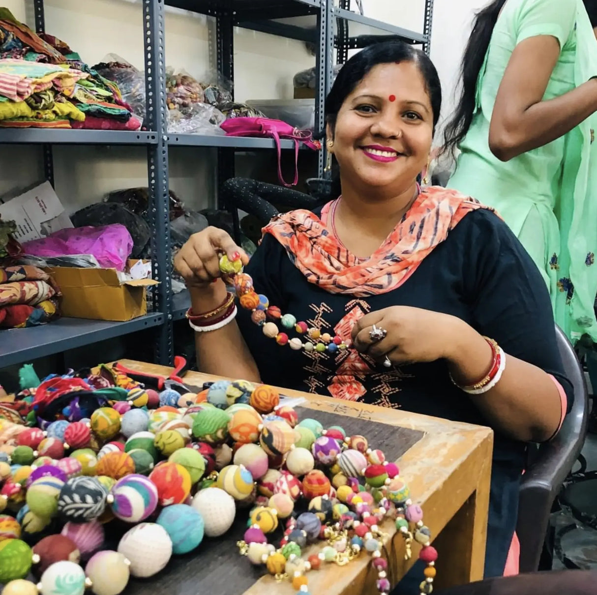 Necklace | Artisan Kantha Jewelry Calypso Sumiye Co