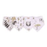 On The Savannah Bamboo Bandana Bibs 4PK Newcastle Classics