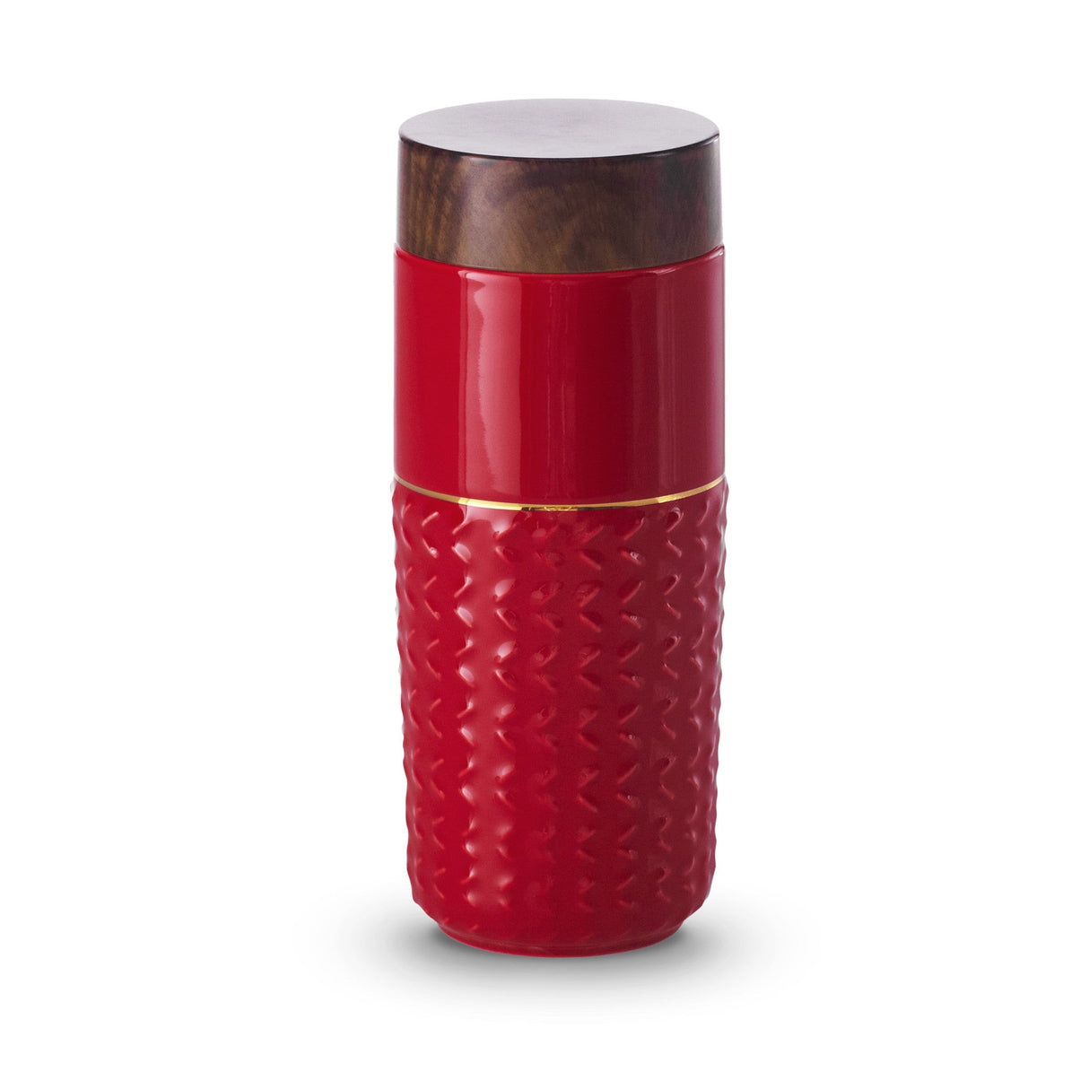 Ceramic Travel Mug | Soaring - Hand Painted Gold Line (12 oz )-2