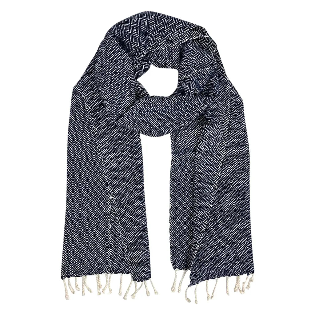 Organic Cotton Diamond Scarf | Ethical Style SLATE + SALT