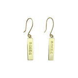 Peace Bar Earrings | Artisan Made Cambodian Artisans