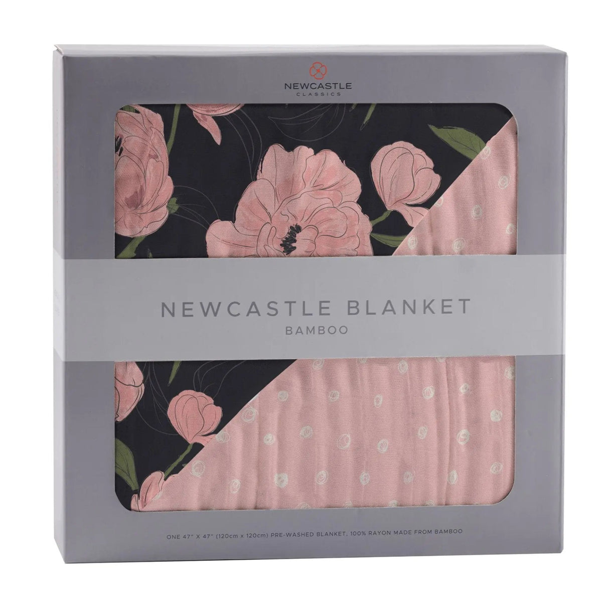 Peonies and Pearl Polka Dot Newcastle Blanket Newcastle Classics