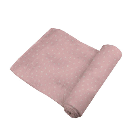 Pink Pearl Polka Dot Bamboo Swaddle Newcastle Classics