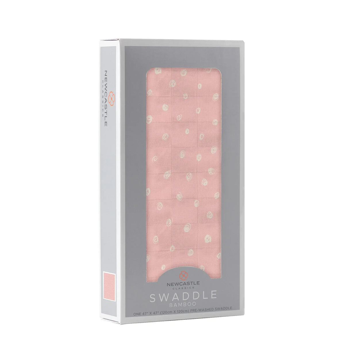 Pink Pearl Polka Dot Bamboo Swaddle Newcastle Classics