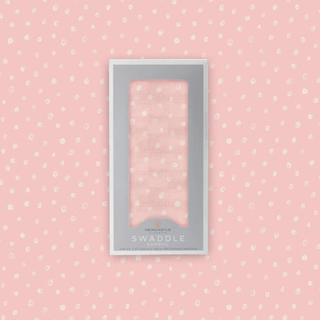 Pink Pearl Polka Dot Bamboo Swaddle Newcastle Classics