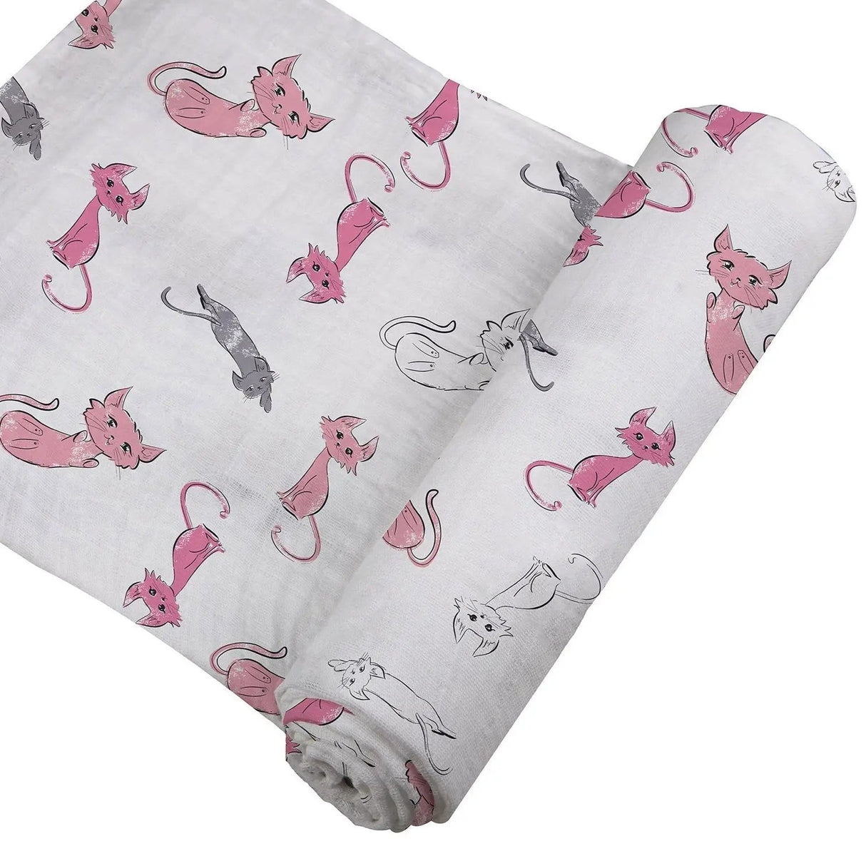 Playful Kitty Bamboo Muslin Swaddle Newcastle Classics