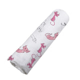 Playful Kitty Bamboo Muslin Swaddle Newcastle Classics