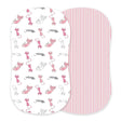 Playful Kitty and Candy Stripe Bamboo Changing Pad Cover/Bassinet Sheets Newcastle Classics