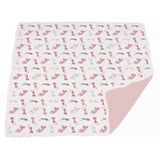 Playful Kitty and Candy Stripe Bamboo Muslin Newcastle Blanket Newcastle Classics