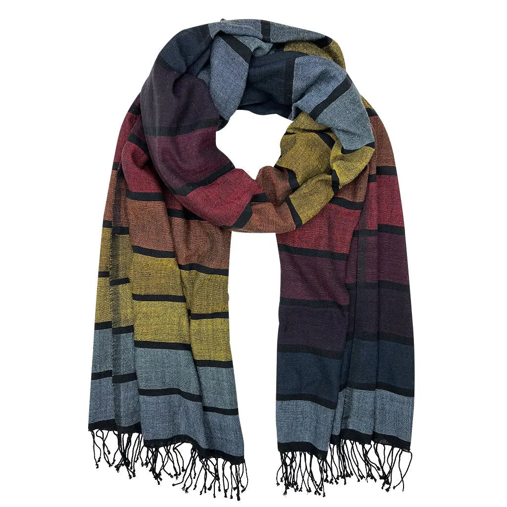 Rainbow Wrap Scarf | Ethical Style SLATE + SALT