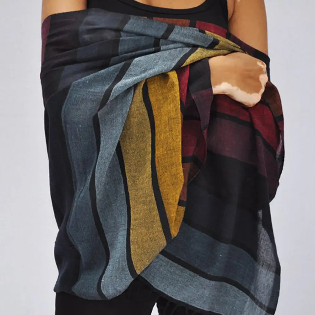 Rainbow Wrap Scarf | Ethical Style SLATE + SALT