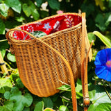 Rattan Picnic Bag | Handmade in Bali Pink Haley