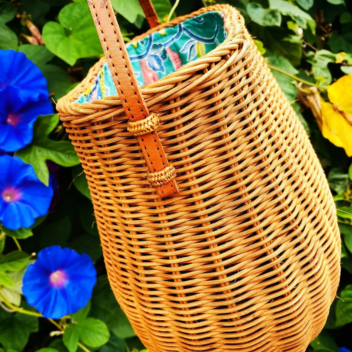 Rattan Picnic Bag | Handmade in Bali Pink Haley