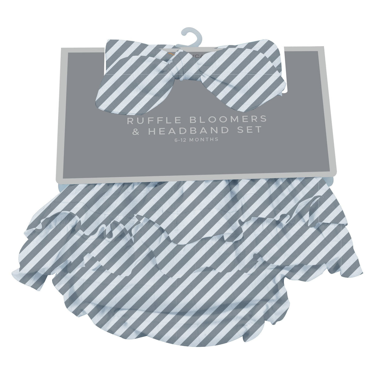 Baby Ruffle Bloomers & Headband Set | Finley Stripe -1