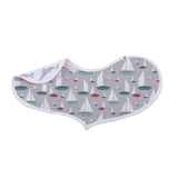 Ocean Tides Bamboo Burp Cloth/Heart Bib 2PK-4