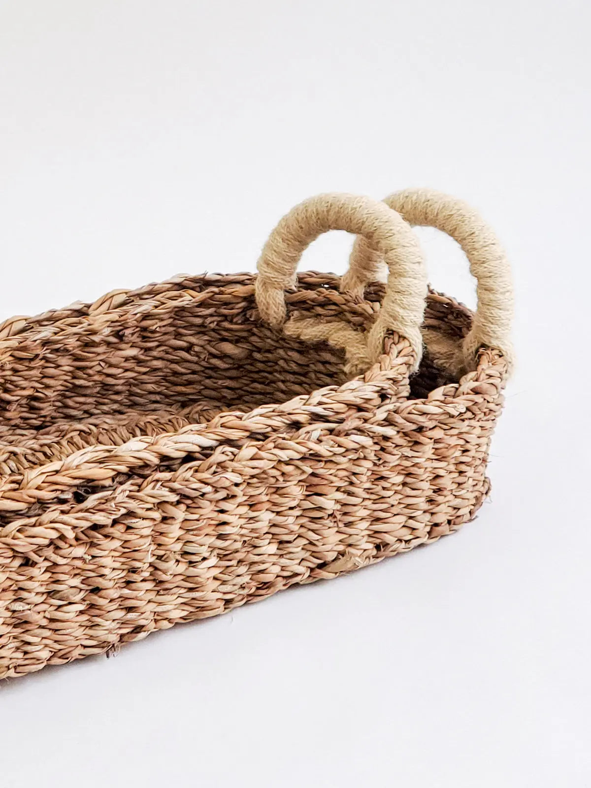 Savar Bread Basket with White Handle KORISSA