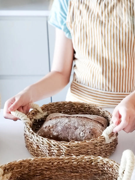 Savar Round Bread Basket | Fair Trade KORISSA