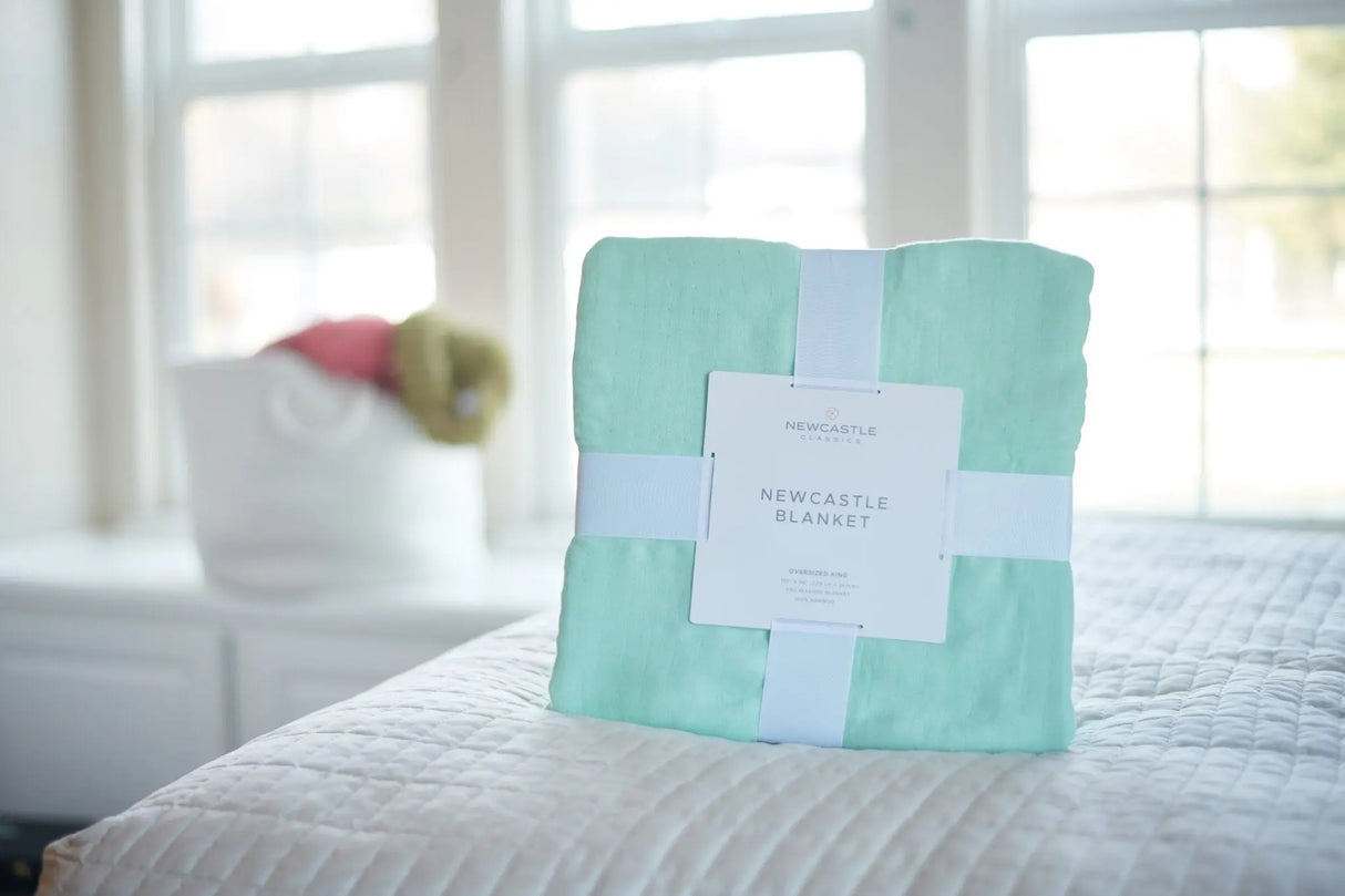 Seafoam Green Oversized Queen Bamboo Bed Blanket Newcastle Classics