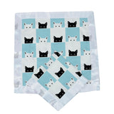 Security Blanket 2PK | Bamboo Fabric -  Peek-A-Boo Cats Newcastle Classics