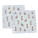 Security Blanket 2PK | Bamboo Fabric - Bunnies Newcastle Classics