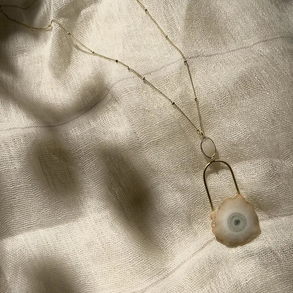 Solar Quartz Eye Necklace TARA Projects