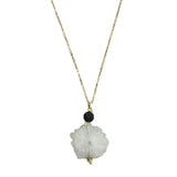 Solar Quartz Lava Necklace TARA Projects