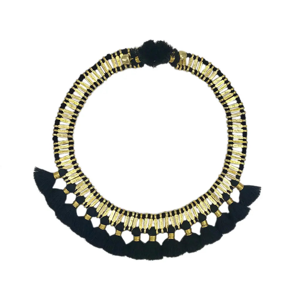 Temple Tassel Collar Necklace India Women's Co-op