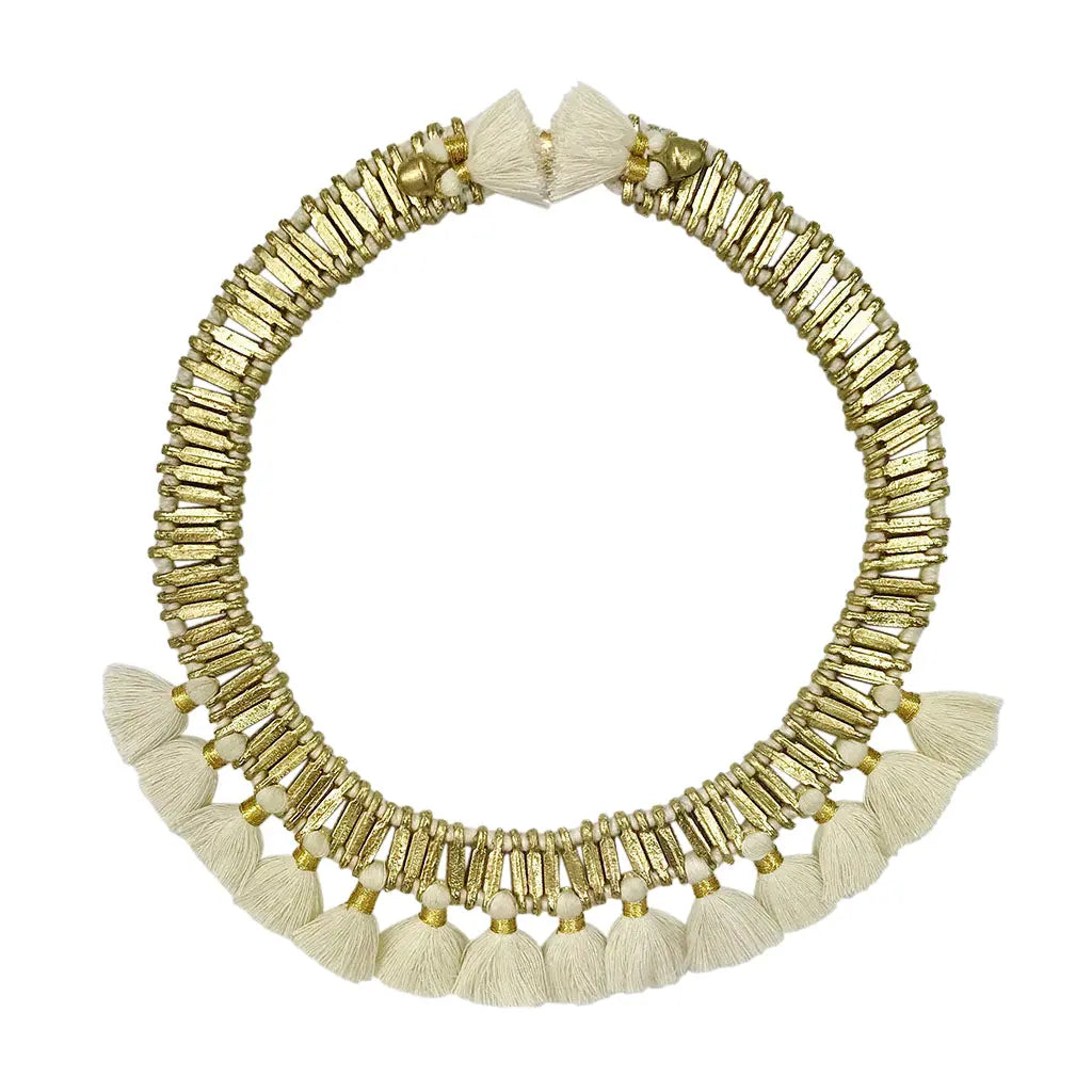 Temple Tassel Collar Necklace India Women's Co-op