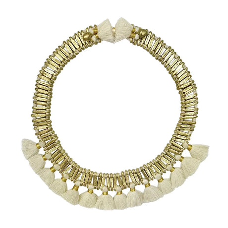 Temple Tassel Collar Necklace India Women's Co-op