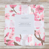 Throw Blanket | Bamboo Muslin - Cherry Blossom Newcastle Classics