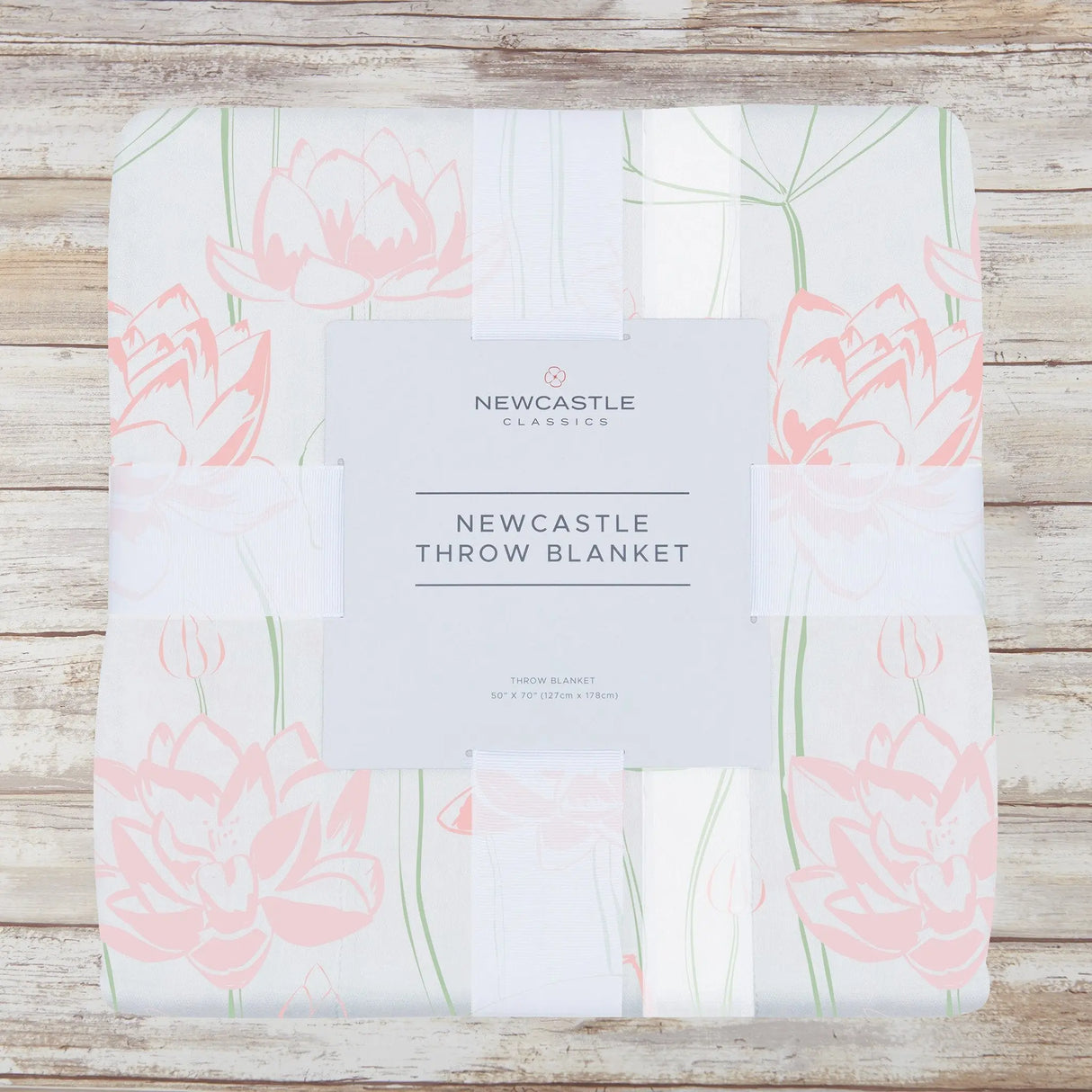 Throw Blanket | Bamboo Muslin - Water Lily Newcastle Classics