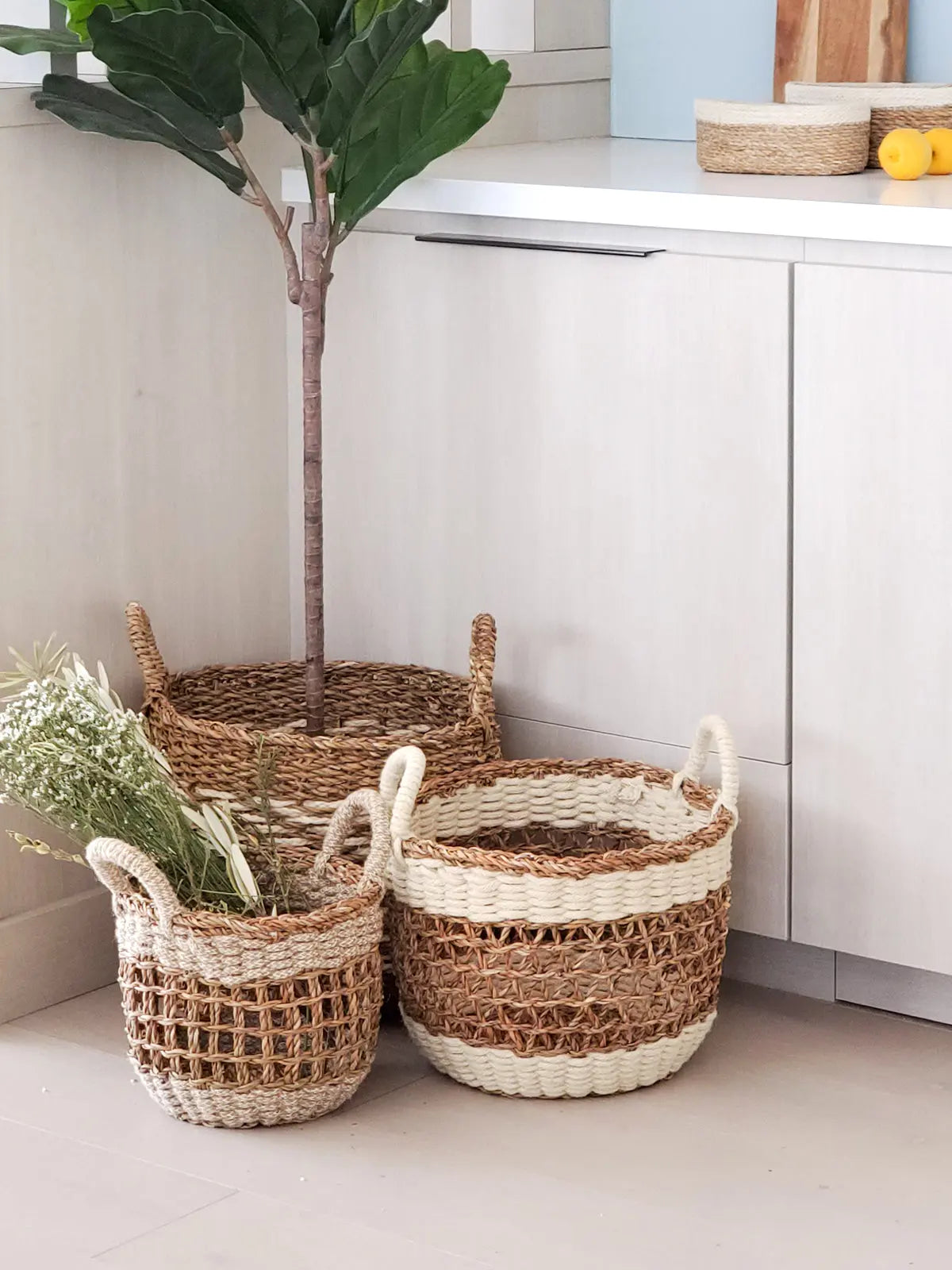 Ula Mesh Basket - Natural KORISSA