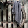 Waffle Weave Turkish Towel | 100% Natural Fibers SLATE + SALT