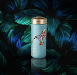 Ceramic Travel Mug | Hummingbird - Hand Painted (12 oz) -6