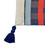 White Striped Backstrap Clutch Mayan Artisans