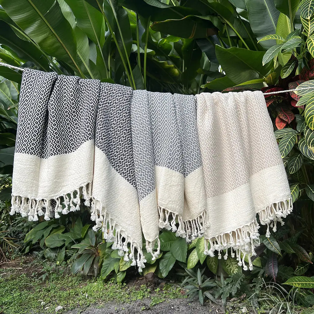 Ziggy Turkish Towel | 100% Natural Fibers SLATE + SALT