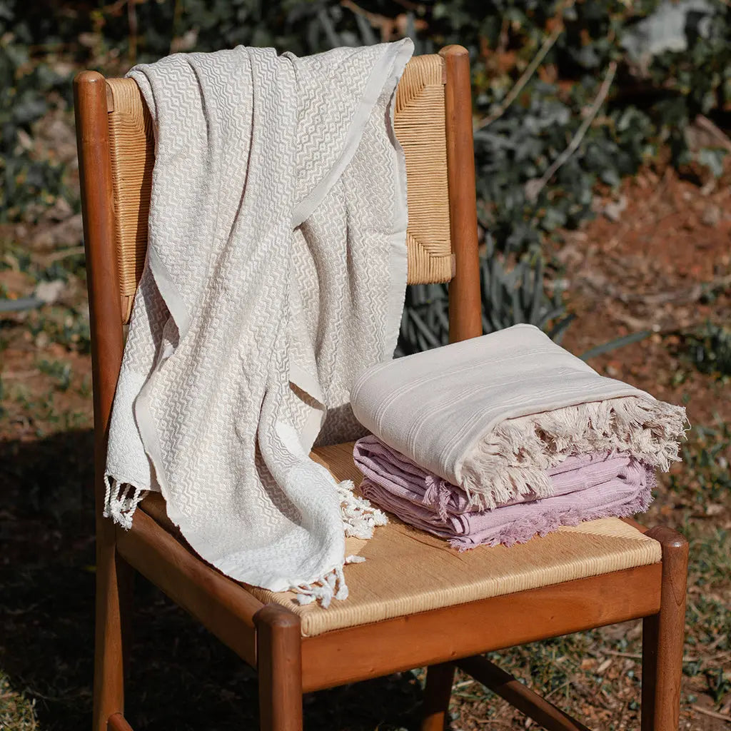 Ziggy Turkish Towel | 100% Natural Fibers SLATE + SALT