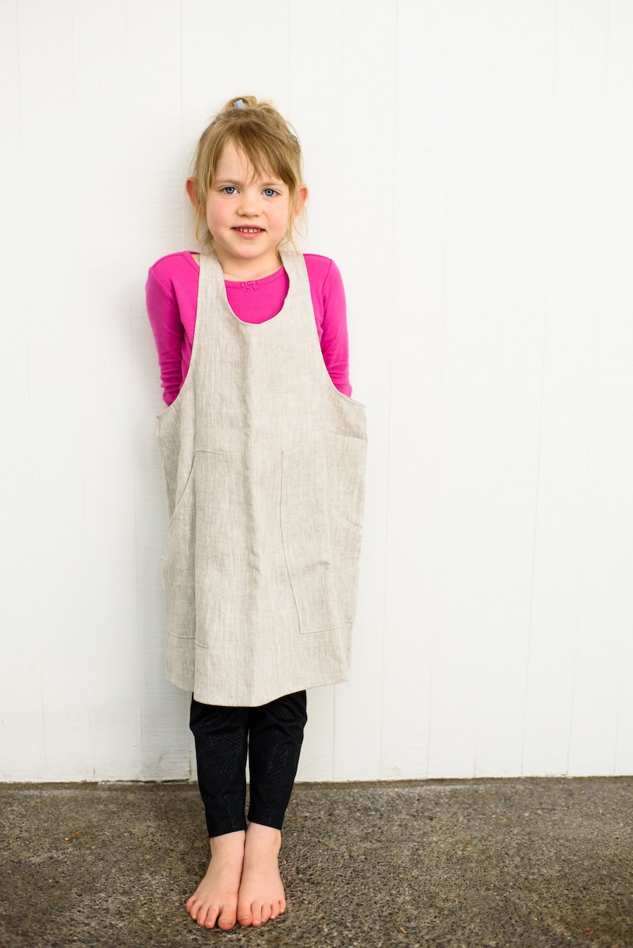 Kids Pinafore Apron (5-8yrs) | Eco Friendly Textiles-0