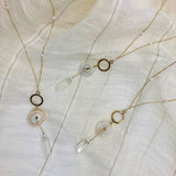 Solar Quartz + Crystal Y Necklace-2