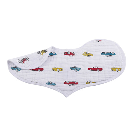 Heart Bib 2PK | Bamboo Muslin - Ultimate Road Trip -1