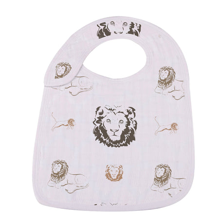 On The Savannah Bamboo Muslin Snap Bibs 3PK-3