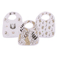 On The Savannah Bamboo Muslin Snap Bibs 3PK-1